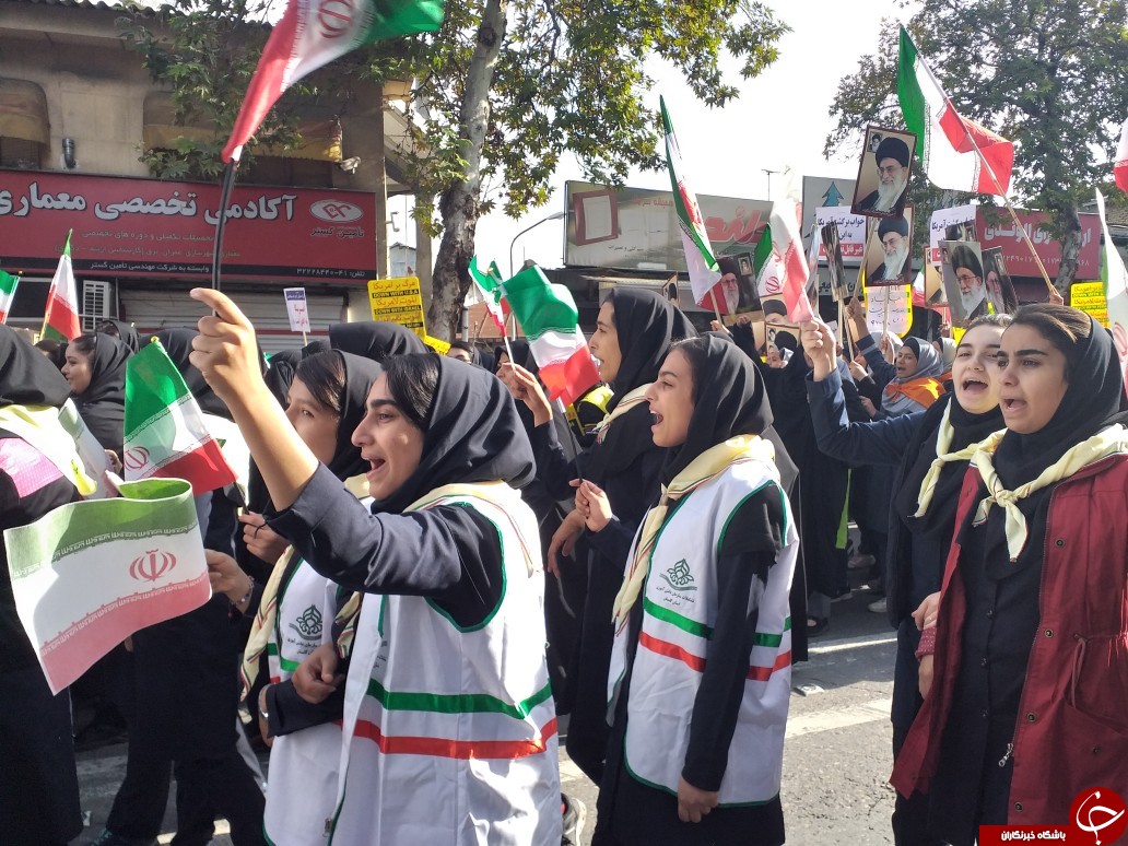 راهپیمایی ۱۳ آبان در سراسر ایران اسلامی برگزار شد + تصاویر