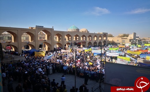 آغاز مراسم باشکوه راهپیمایی ۱۳ آبان در یزد