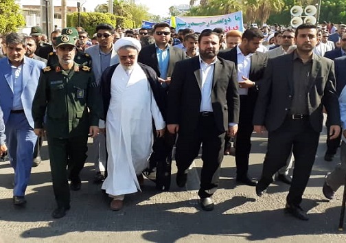 جلو&zwnj;های راهپیمایی ۱۳ آبان در هرمزگان