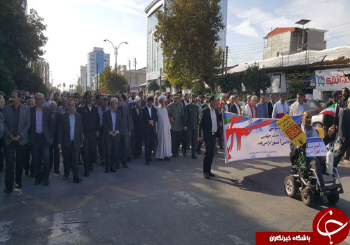 راهپیمایی باشکوه ۱۳ آبان در شهر&zwnj;های مازندران برگزار شد + تصاویر