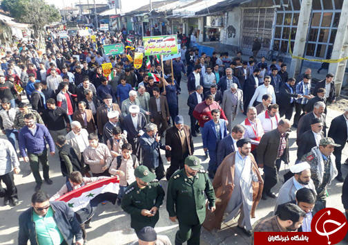 راهپیمایی باشکوه ۱۳ آبان در شهر&zwnj;های مازندران برگزار شد + تصاویر