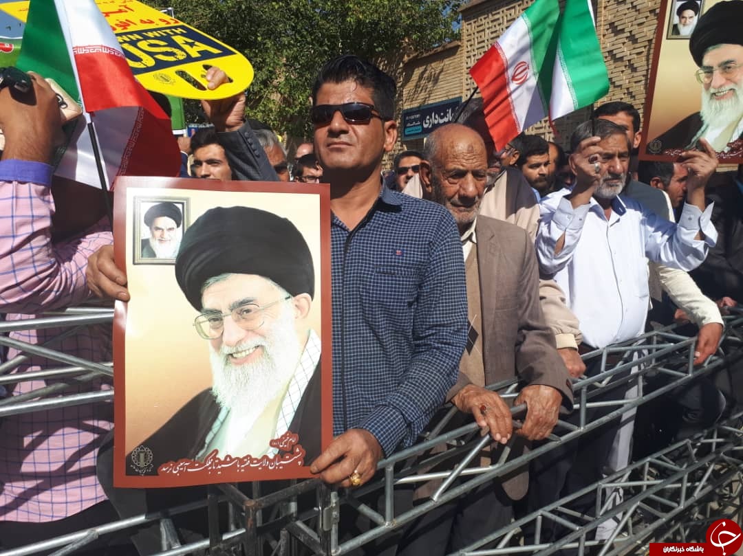 تجدید میثاق مردم فارس با آرمان&zwnj; های انقلاب در راهپیمایی ۱۳ آبان/ طنین شعار مرگ بر آمریکا + تصاویر