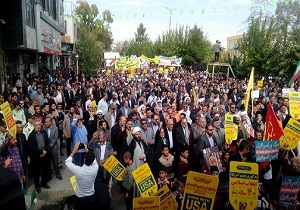 راهپیمایی ۱۳ آبان در استان سمنان برگزار شد
