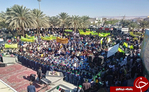 طنین مرگ بر آمریکا در شهرستان های استان یزد+تصاویر