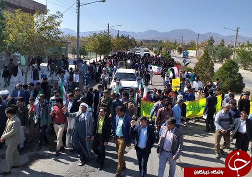 حضور پر شور مردم شهرستان&zwnj;های خراسان جنوبی در راهپیمایی ۱۳ آبان ماه