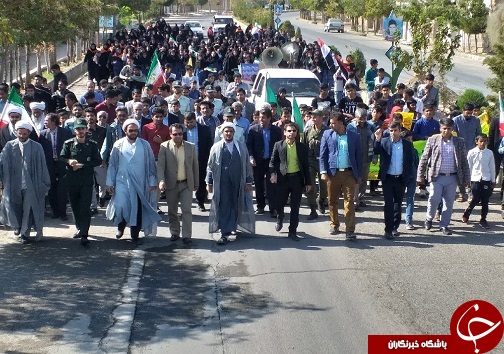 حضور پر شور مردم شهرستان&zwnj;های خراسان جنوبی در راهپیمایی ۱۳ آبان ماه