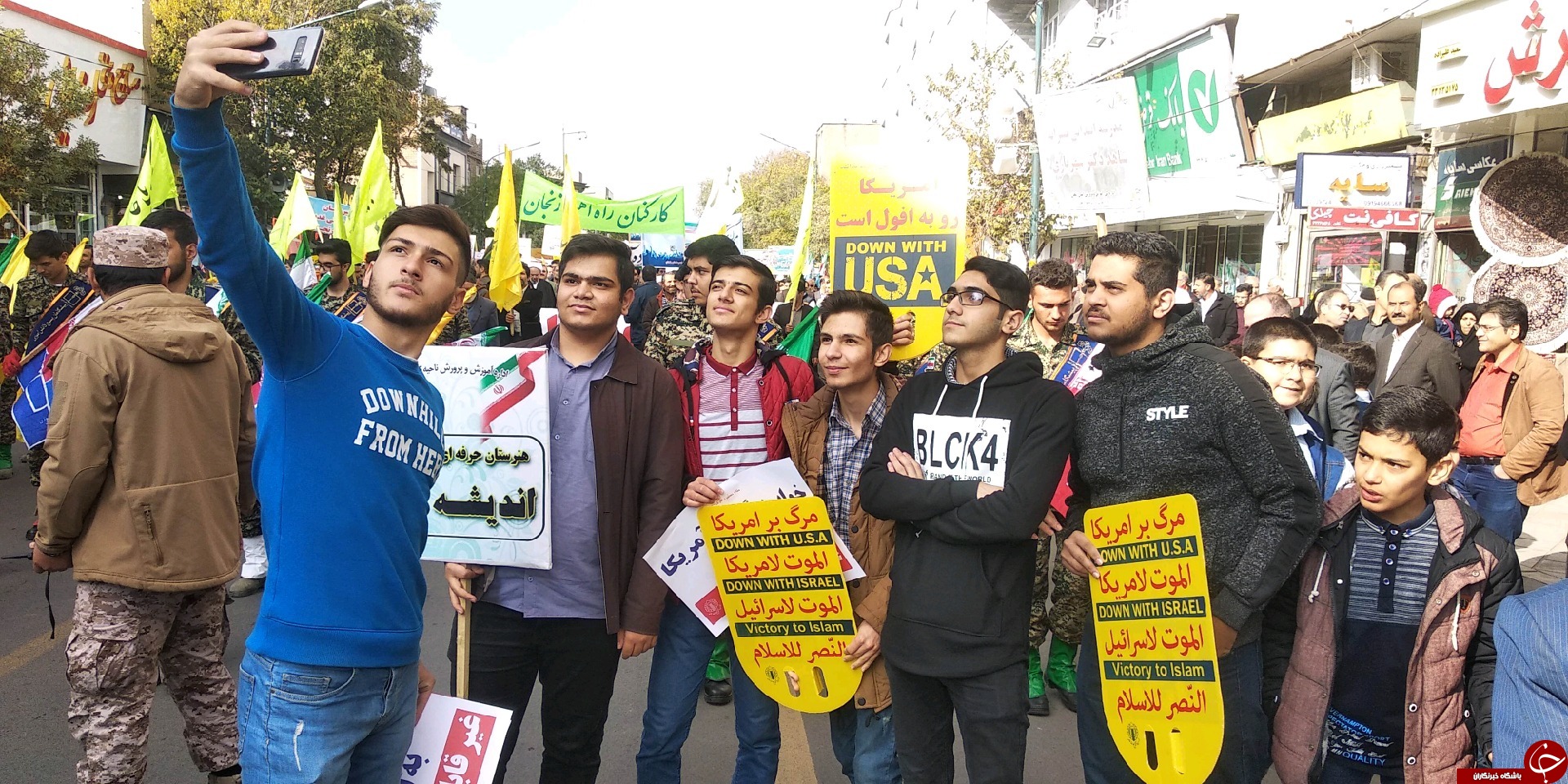 راهپیمایی ۱۳ آبان در سراسر ایران اسلامی برگزار شد + تصاویر