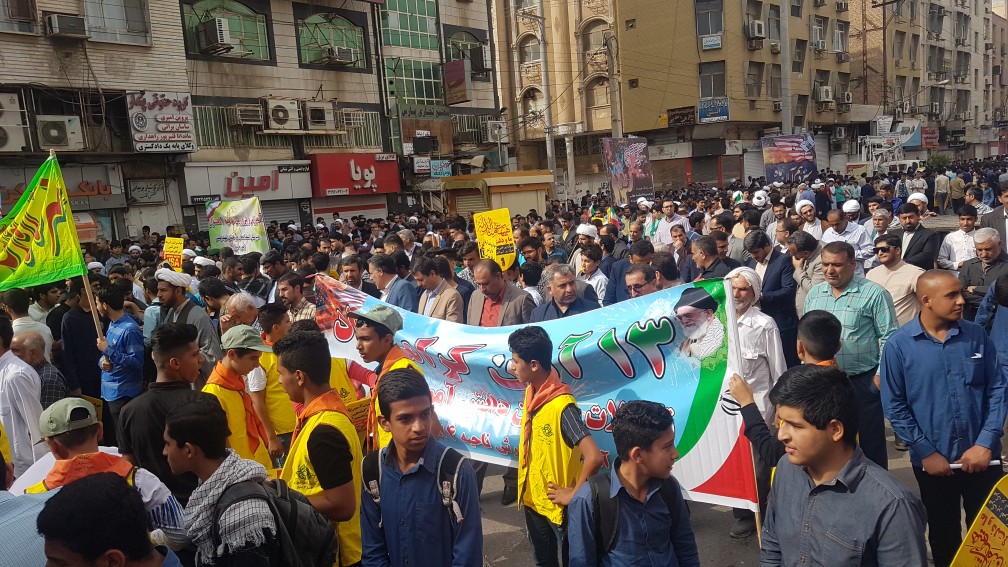 قطعنامه راهپیمایی ۱۳ آبان در اهواز قرائت شد
