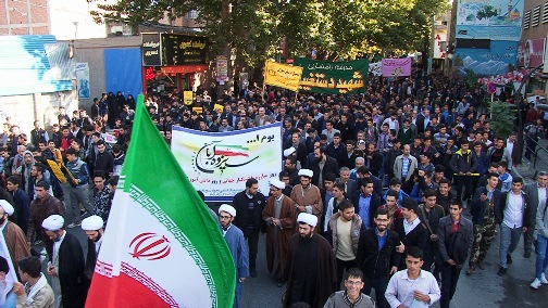 راهپیمایی یوم الله ۱۳ آبان در آذربایجان شرقی + تصاویر