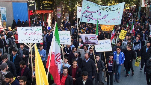 راهپیمایی یوم الله ۱۳ آبان در آذربایجان شرقی + تصاویر