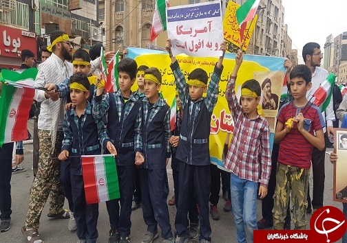 راهپیمایی روز ۱۳ آبان در استان خوزستان برگزار شد + تصاویر