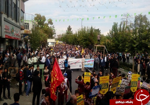 راهپیمایی ۱۳ آبان در سراسر ایران اسلامی برگزار شد + تصاویر