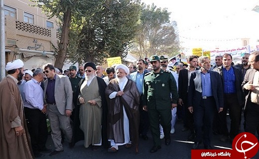 آغاز مراسم باشکوه راهپیمایی ۱۳ آبان در یزد +تصاویر