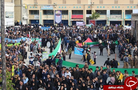 تصاویر راهپیمایی ۱۳ آبان در شهرکرد