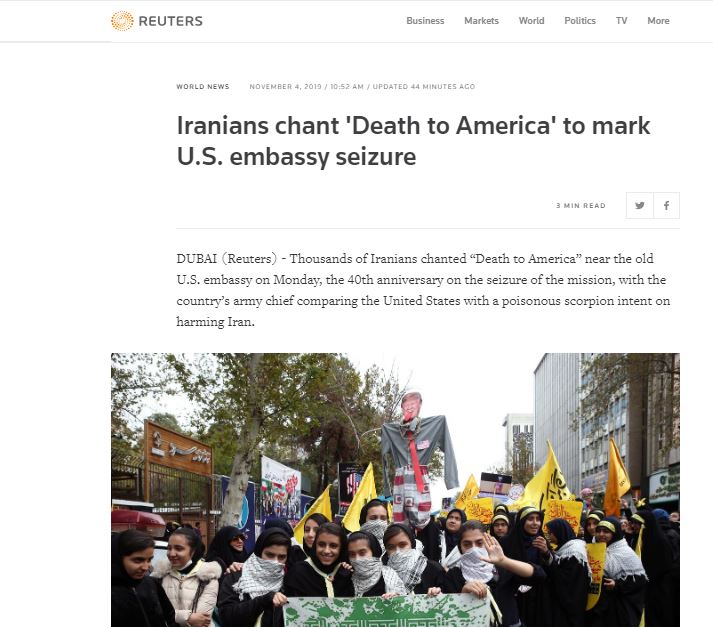 بازتاب راهپیمایی ۱۳ آبان در رسانه&zwnj;های خارجی+ تصاویر