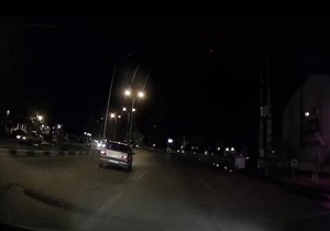حرکات خطرناک پژو ۴۰۵ در جاده گرگان + فیلم
