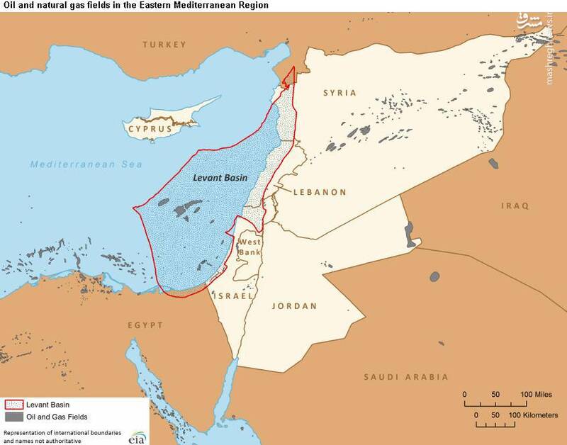 صادرات گاز رژیم صهیونیستی به مصر/ میادین مشترک انرژی که لبنان و سوریه از آن بی&zwnj;بهره&zwnj;اند + نقشه
