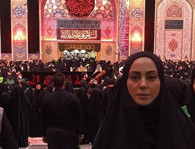 مراسم عقد خانم بازیگر پس از سفر کربلا +تصاویر