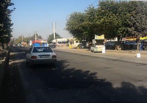 لکه گیری و آسفالت مسیر شمالی بلوار میرزاکوچک خان قزوین