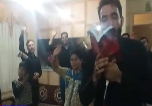 عزاداری مردم «خان‌آباد» در شب شهادت امام حسن عسگری (ع) + فیلم