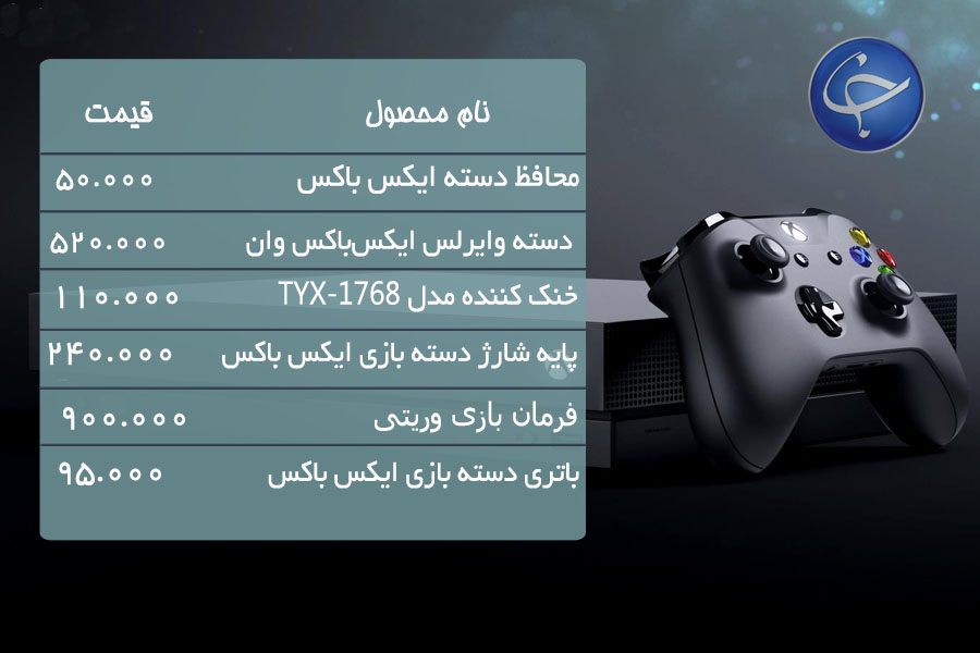 آخرین قیمت انواع کنسول بازی و لوازم جانبی آن در بازار (تاریخ 16 آبان) + جدول