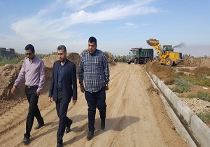 بازدید معاون فرماندار حمیدیه از بخش گمبوعه