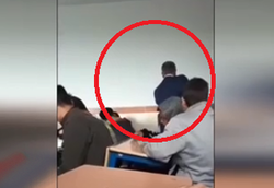 ویدئویی دردناک از تنبیه بدنی یک دانش&zwnj;آموز در رباط کریم!