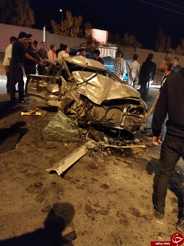 ۶ کشته و مصدوم در تصادف بلوار خلیج فارس جهرم