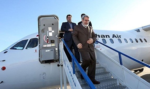 وزیر کشور وارد استان کردستان شد
