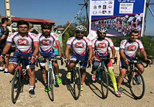 کسب مدال طلا برای تیم دوچرخه سواری پلیس مازندران