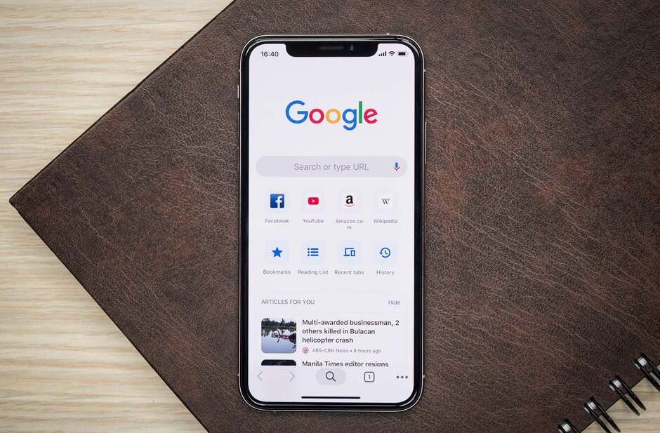 حالت تاریک iOS به گوگل کروم