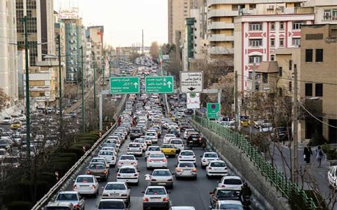 ترافیک صبحگاهی در بزرگراه‌های هاشمی رفسنجانی و شیخ فضل الله