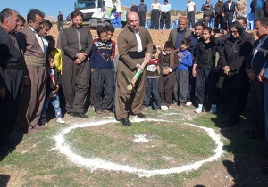 کلنگ زنی احداث یک باب مدرسه ۶ کلاسه در جوانرود