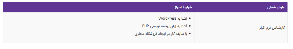 استخدام کارشناس نرم افزار در یک شرکت معتبر