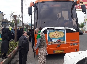 بازدید دانش آموزان خمامی از مناطق عملیاتی غرب کشور