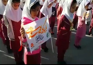 سرود همگانی عاشقان ولایت در بندرلنگه + فیلم