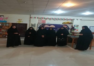 بازدید بانوان طلبه حوزه علمیه شادگان از کتابخانه عمومی اندیشه
