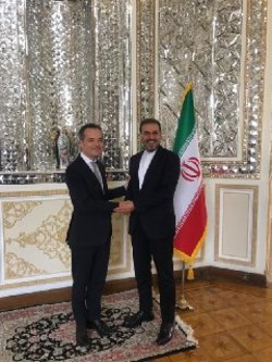 دیدار  دبیر کل وزارت امور خارجه بلژیک معاون امور حقوقی و بین المللی وزیر امورخارجه