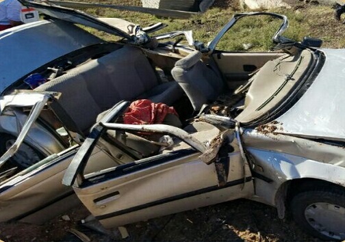 یک کشته در واژگونی خودرو در قزوین