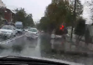 بارش رحمت‌الهی در رشت + فیلم