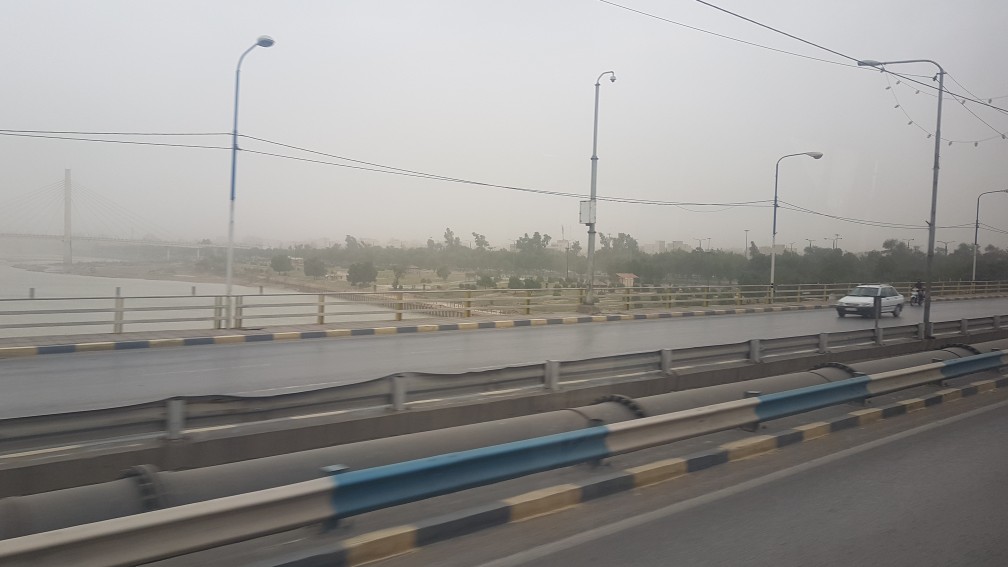 غبار آسمان اهواز را فرا گرفت