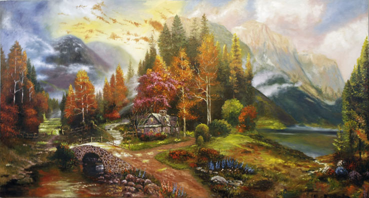 زیباترین نقاشی&zwnj;ها از فصل پاییز و زمستان+ تصاویر