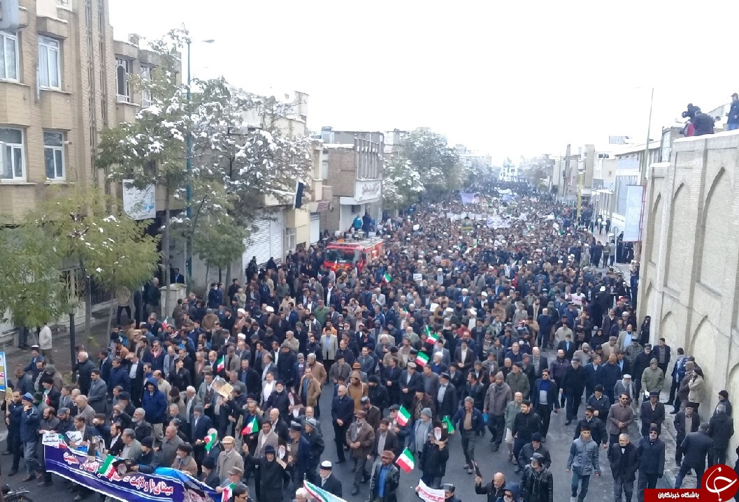 خروش انقلابی مردم استان مرکزی علیه آشوبگران