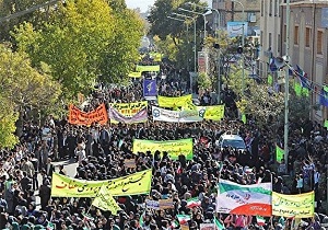 راهپیمایی مردم استان سمنان بر علیه اغتشاشات اخیر
