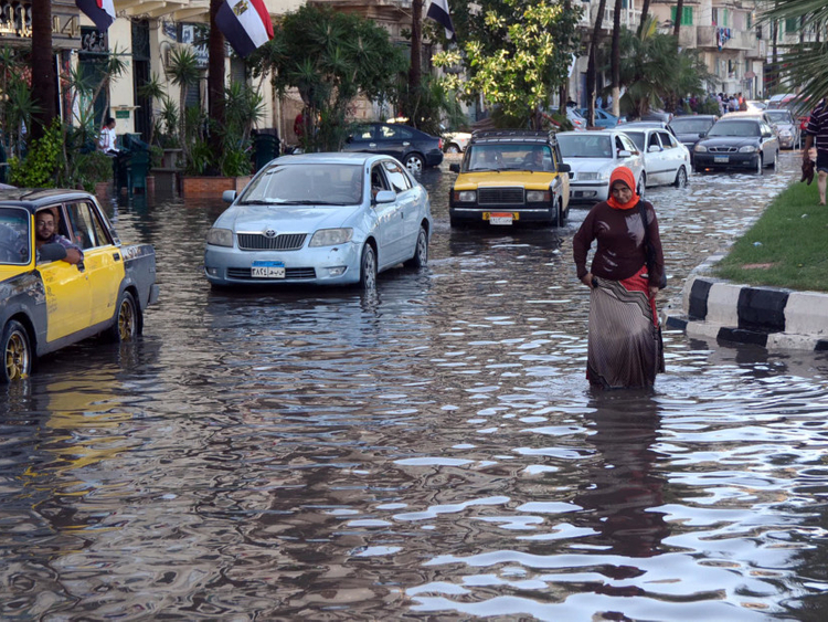 مرگ ۱۱ نفر در پی بارش باران در مصر