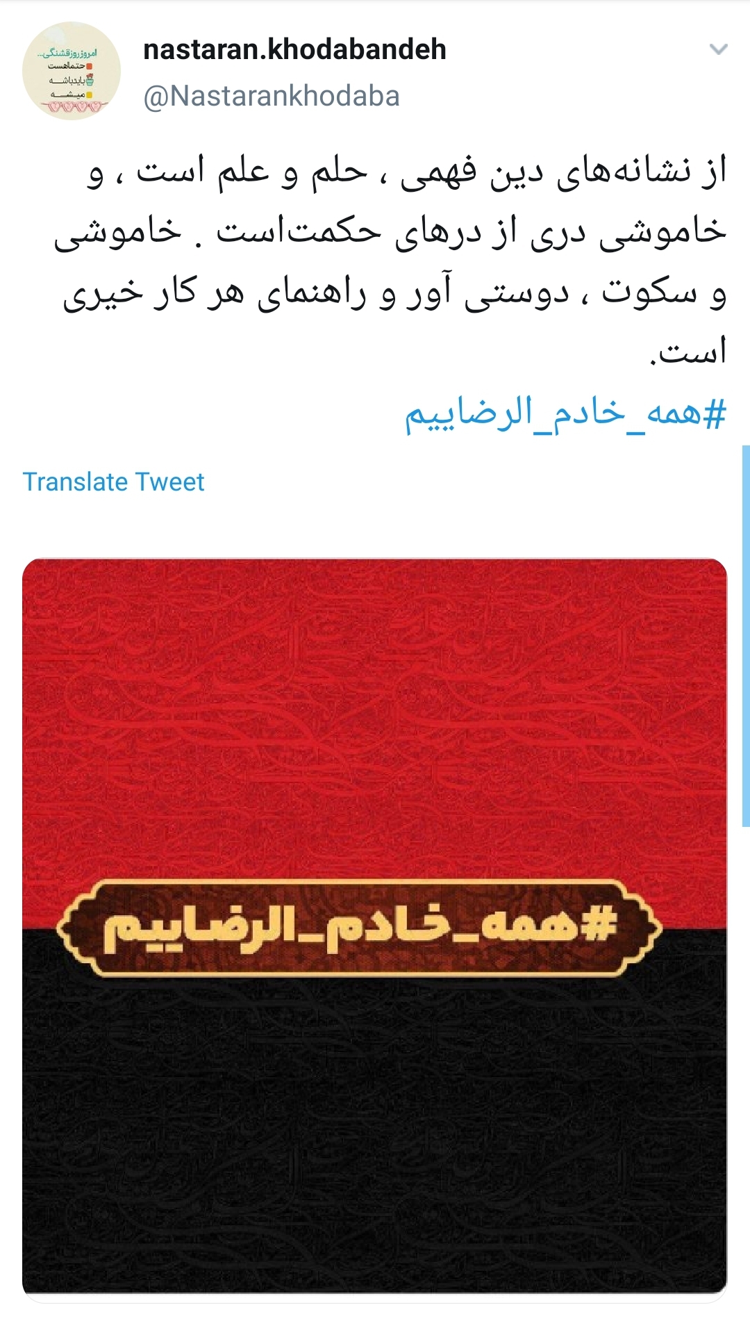#همه_خادم_الرضاییم