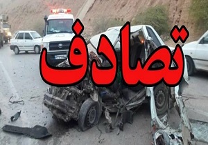 مصدومیت ۶ نفر براثر برخورد سه دستگاه خودرو در جاده بروجرد - اراک