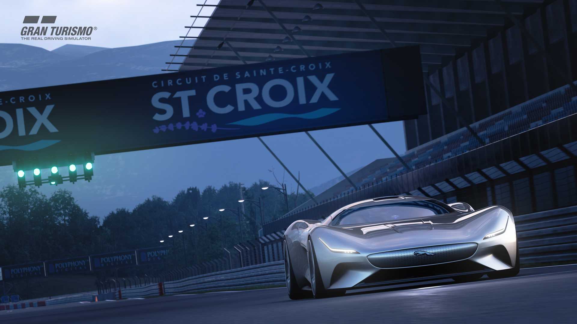 خودروی شگفت&zwnj;انگیز جگوار آماده شروع مسابقه در Gran Turismo