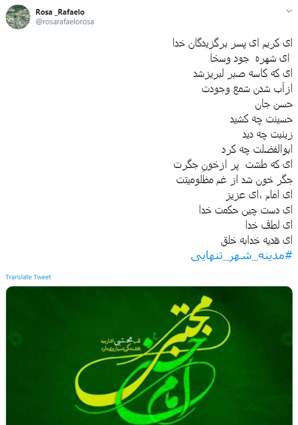 یا بن الزهرا هزار کتاب برای شرح تنهایی&zwnj;ات کافی نیست + تصاویر