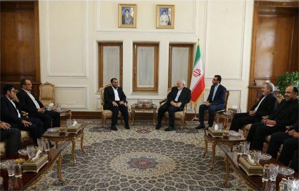دیدار سخنگوی انصارالله با ظریف